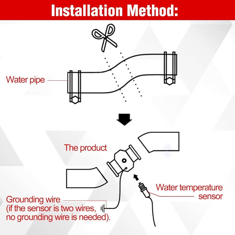 LEONTOOL Aluminum Water Temperature Joint Pipe Connector 32mm 1-1/4" Radiator Hose Sensor Gauge Adapter with 2 Hose Clamps Water Temp Meter Gauge Joint Pipe Temperature Sensor Adapter - Image 3